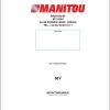 Manitou Platform 60V Instructions Manual 647179