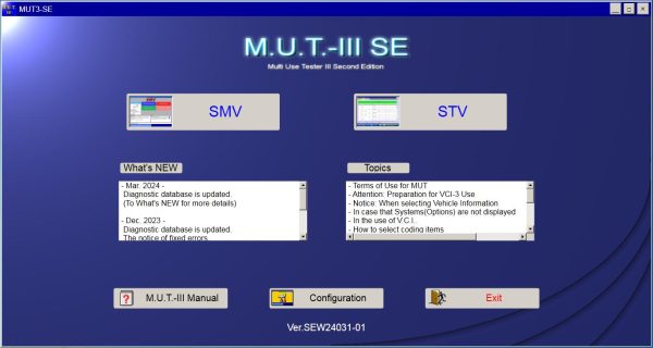 Mitsubishi MUT III 03.2024 Diagnostic Software 1