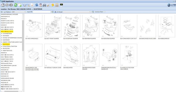 SAIC MOTOR EPC Update 06.2024 Electronic Parts List 3