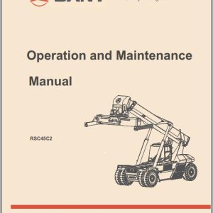 Sany Container Reach Stacker RSC45C2 Operation Maintenance Manual and Diagrams EN 1