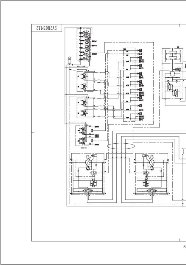 Sany Crawler Excavator SY210C Hydraulic Schematics EN 2