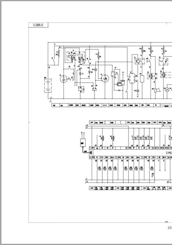 Sany Crawler Excavator SY300C Electrical Schematics EN 2