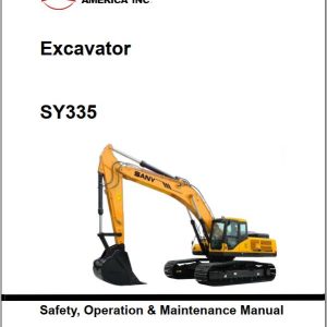 Sany Crawler Excavator SY335 Operation and Maintenance Manual 11282013 EN 1