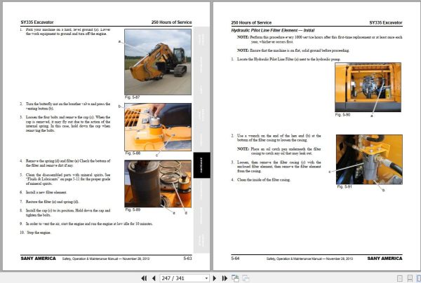Sany Crawler Excavator SY335 Operation and Maintenance Manual 11282013 EN 2