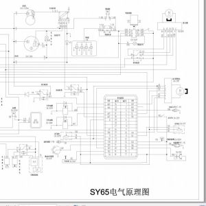 Sany Crawler Excavator SY65C 8 SY135C 8 Electrical and Hydralic Schematics EN 1