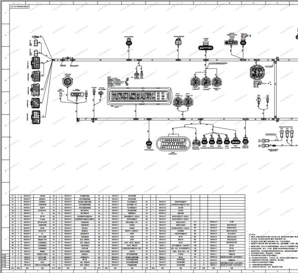 Sany Dump Truck Chassis SYM3250ZZX1E Chassis Wiring Harness QDP007447643 ZH 1