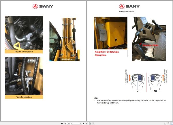 Sany Excavator SY135C Install Guide EN 2