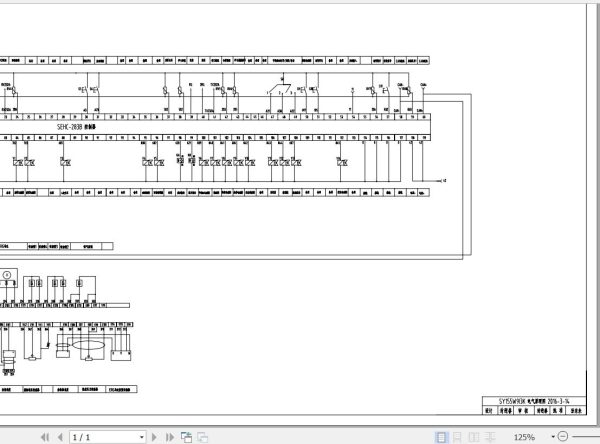 Sany Excavator SY155W 9 Electrical and Hydraulic Schematic EN ZH