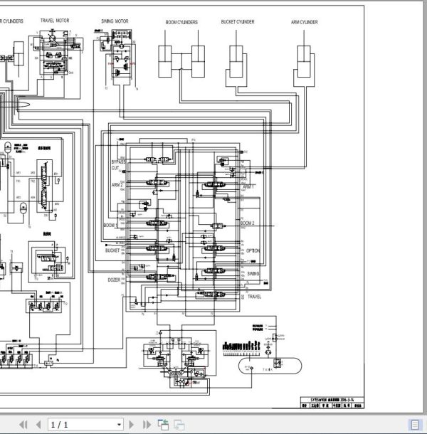Sany Excavator SY155W 9 Electrical and Hydraulic Schematic EN ZH 1
