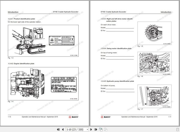 Sany Excavator SY16C Operation and Maintenance Manual EN 1