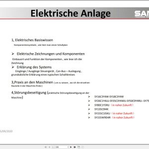 Sany Excavator SY16C SY26C SY80C SY135C SY155C Electrical System Schematic DE 1