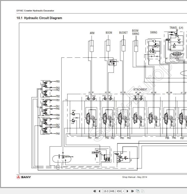 Sany Excavator SY16C Shop Manual EN 3