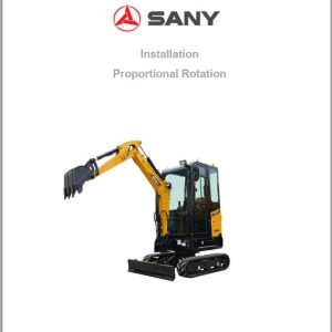 Sany Excavator SY18 Installation Proportional Rotation EN 1
