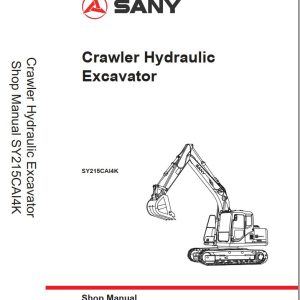 Sany Excavator SY215C Shop Manual EN 1