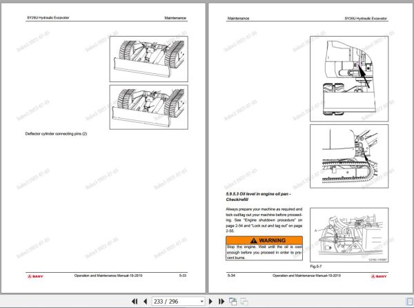 Sany Excavator SY26U Operation and Maintenance Manual EN 2