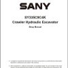 Sany Excavator SY335C Shop Manual EN 1