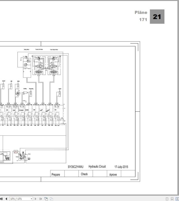 Sany Excavator SY35C Maintenance Manual and Diagram 534129 DE 3