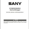 Sany Excavator SY365C Operation and Maintenance Manual DE 1