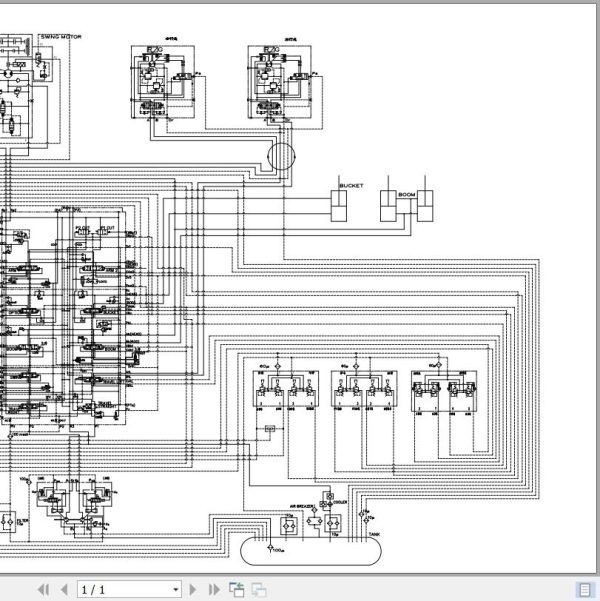 Sany Excavator SY750C Electrical and Hydraulic Schematic EN 1