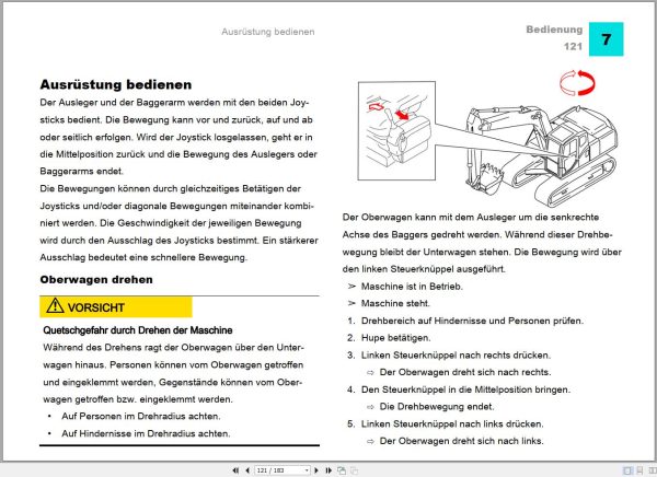 Sany Excavator SY75C Operation Manual 500996 DE 2
