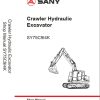 Sany Excavator SY75C Shop Manual EN 1