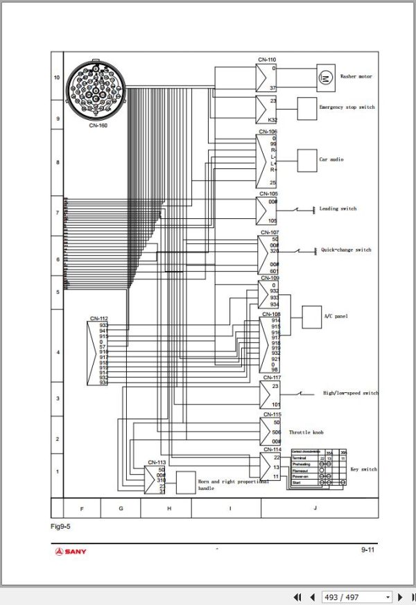 Sany Excavator SY80U Electrical and Hydraulic Schematic Maintenance Manual EN 3