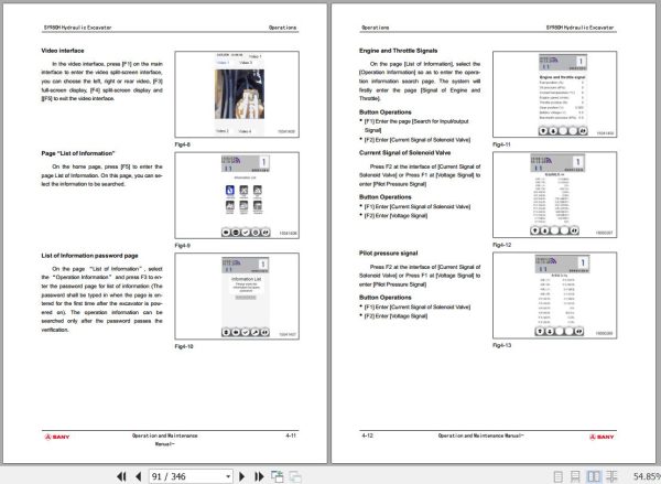 Sany Excavator SY980H Operation and Maintenance Manual EN 1