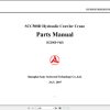 Sany Hydraulic Crawler Crane SCC500D Operation Maintenance Manual and Part Manual EN 1