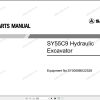 Sany Hydraulic Excavator SY55C9 Parts Manual SY0058BK22528 EN