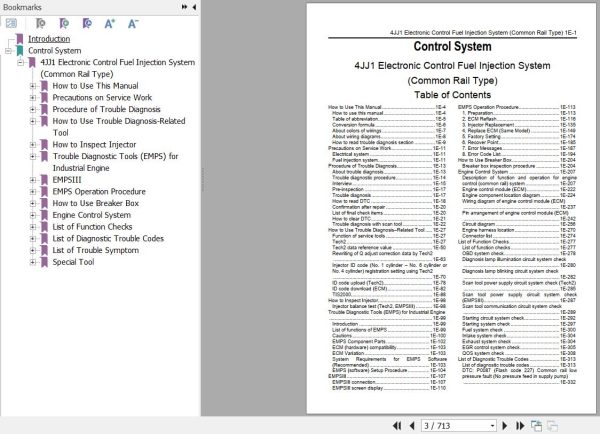 Sany Isuzu Engine 4JJ1 Troubleshooting Manual ITE 3230 EN 1