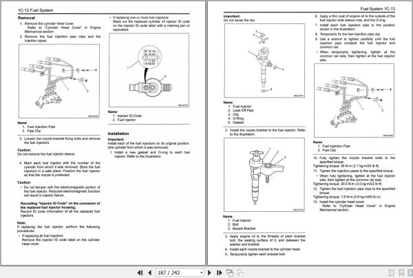Sany Isuzu Engine 4JJ1X Workshop Manual IDE 2430 EN 2