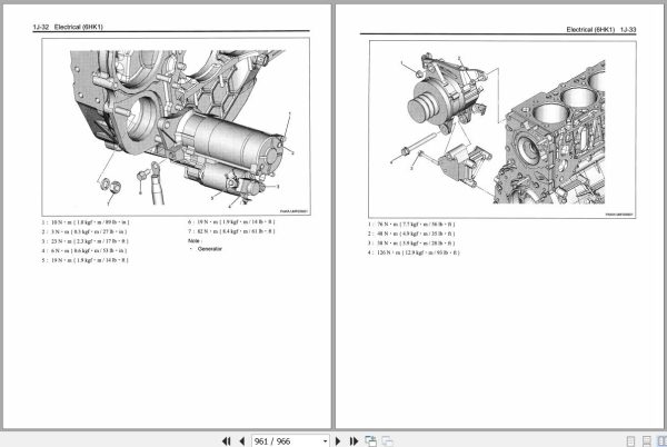 Sany Isuzu Engine 6HK1 Interim Tier 4 Compatible Workshop Manual IDE 2610 EN 3