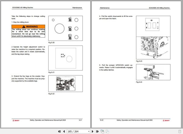 Sany Milling Machine SCM2000C 8S Operation and Maintenance Manual EN 2