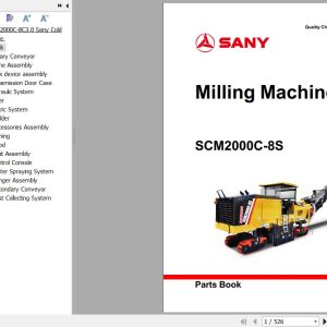 Sany Milling Machine SCM2000C 8S Parts Book XB0220CA0056 EN
