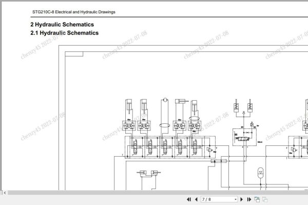 Sany Motor Grader STG210C 8 Electrical and Hydraulic Schematics EN 2