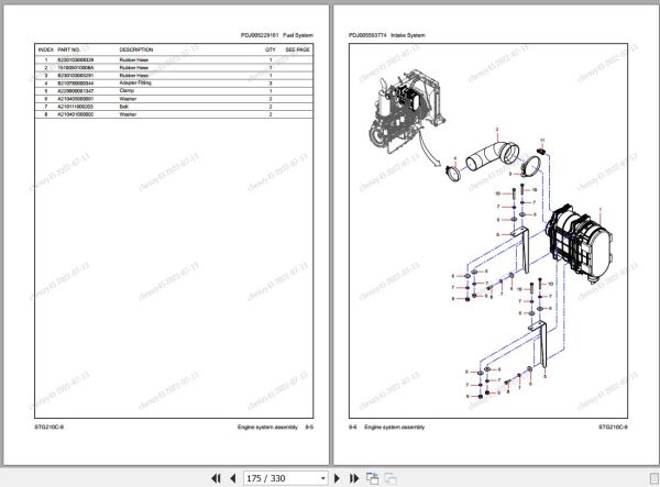 Sany Motor Grader STG210C 8 Parts Book PY5521CC1351 EN 1