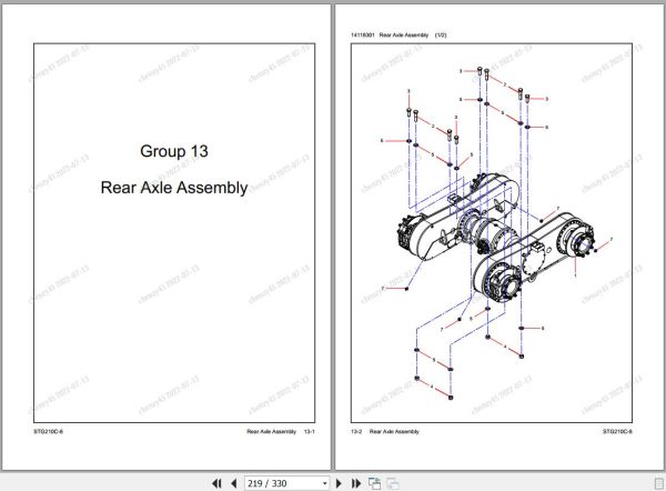 Sany Motor Grader STG210C 8 Parts Book PY5521CC1351 EN 2