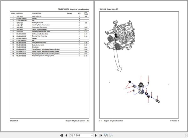 Sany Motor Grader STG230C 8 Parts Book PY5823CC2072 EN 1