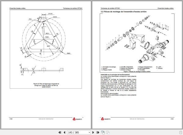 Sany Off Highway Dump Trucks SRT95C Operation and Maintenance Manual FR 2