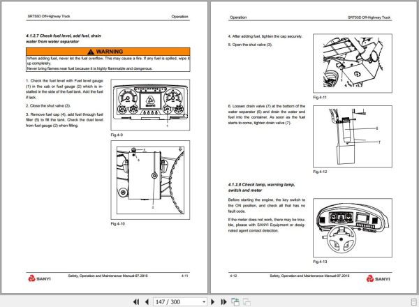 Sany Off Highway Truck SRT55D Operation and Maintenance Manual EN 1