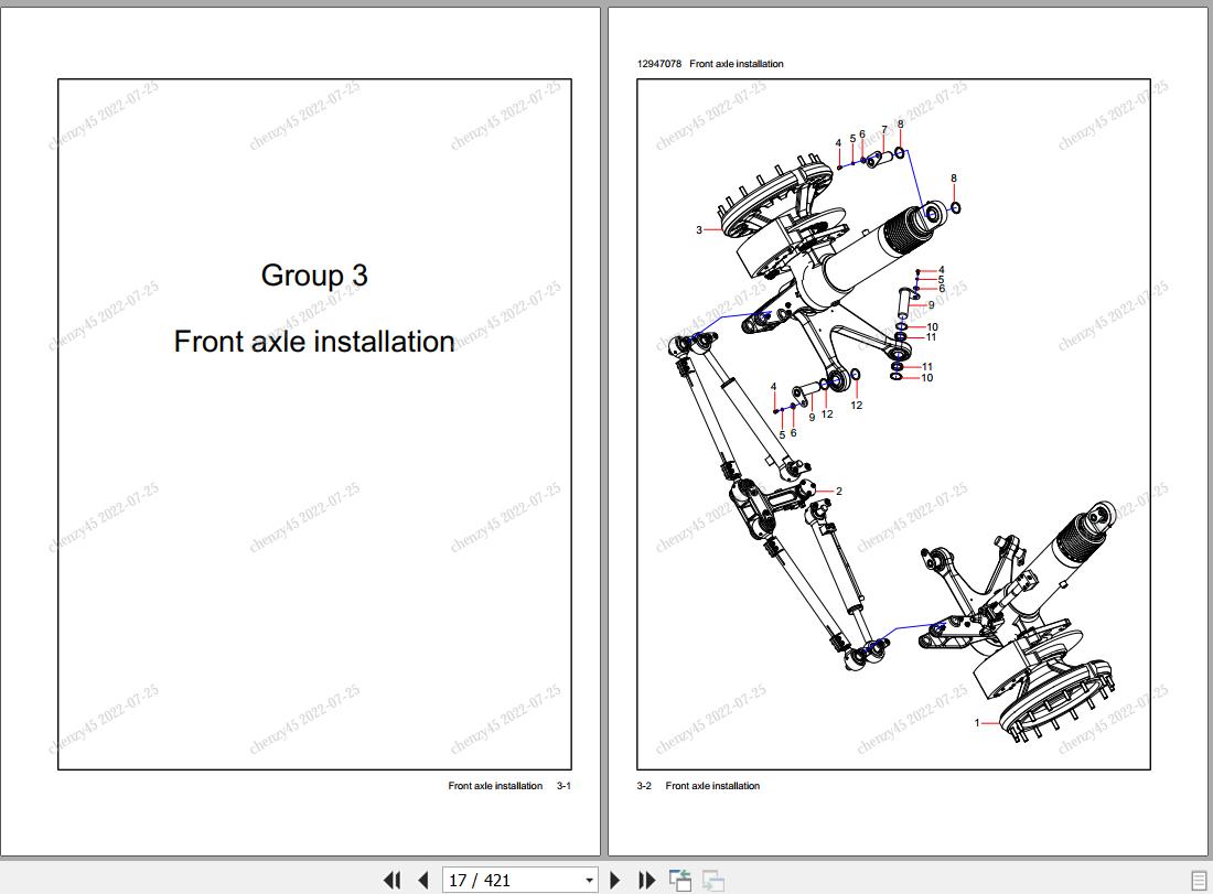 Sany Off Highway Truck SRT55D Parts Book ODT100000032 EN 1