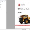 Sany Off Highway Truck SRT95C Operation and Maintenance Manual EN
