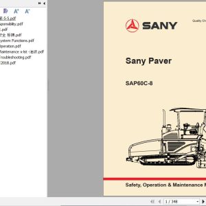 Sany Paver SAP60C 8 Operation and Maintenance Manual EN