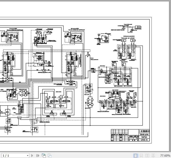 Sany Paver SAP60C Electrical and Hydraulic Schematics EN ZH 2