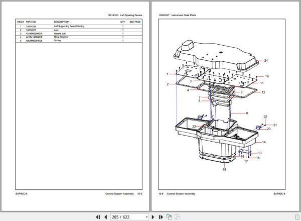 Sany Paver SAP90C 8 Parts Book LT2790CC0183 EN 1