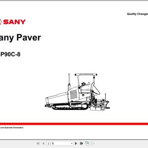 Sany Paver SSP90C 8 Electrical and Hydraulic Schematics EN ZH