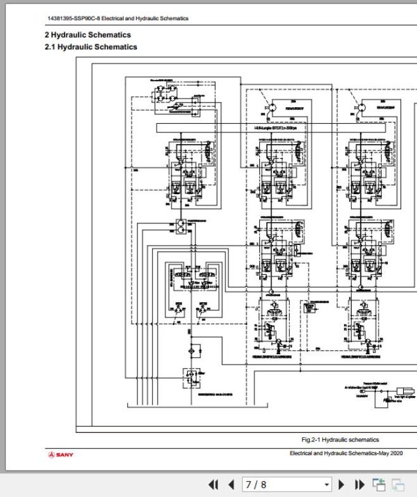 Sany Paver SSP90C 8 Electrical and Hydraulic Schematics EN ZH 1