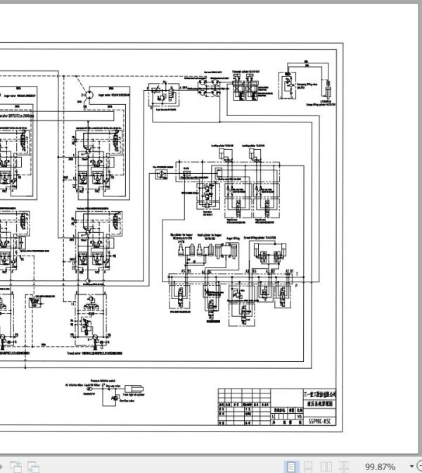 Sany Paver SSP90C 8 Electrical and Hydraulic Schematics EN ZH 2