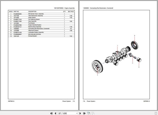 Sany Paver SSP90C 8 Parts Book LT8790CB0510 EN 1