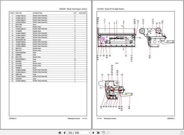 Sany Paver SSP90C 8 Parts Book LT8790CB0510 EN 2